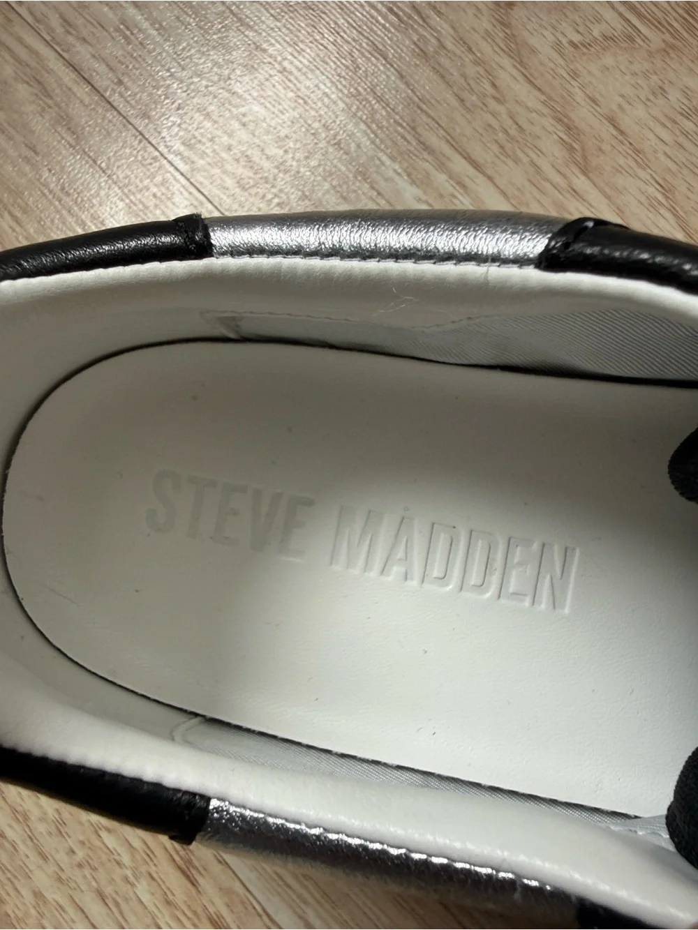 Steve Madden Everlie Perforated Lace Up Sneakers Size 9.5 - Picture 6 of 9
